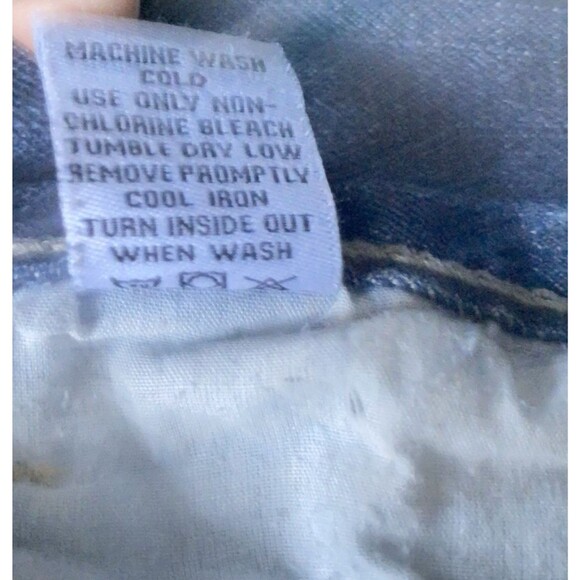 Vintage Marc Ecko Slim Fit Jeans Men 32x30 Blue Distressed Stitched Y2K Grunge - Picture 10 of 14